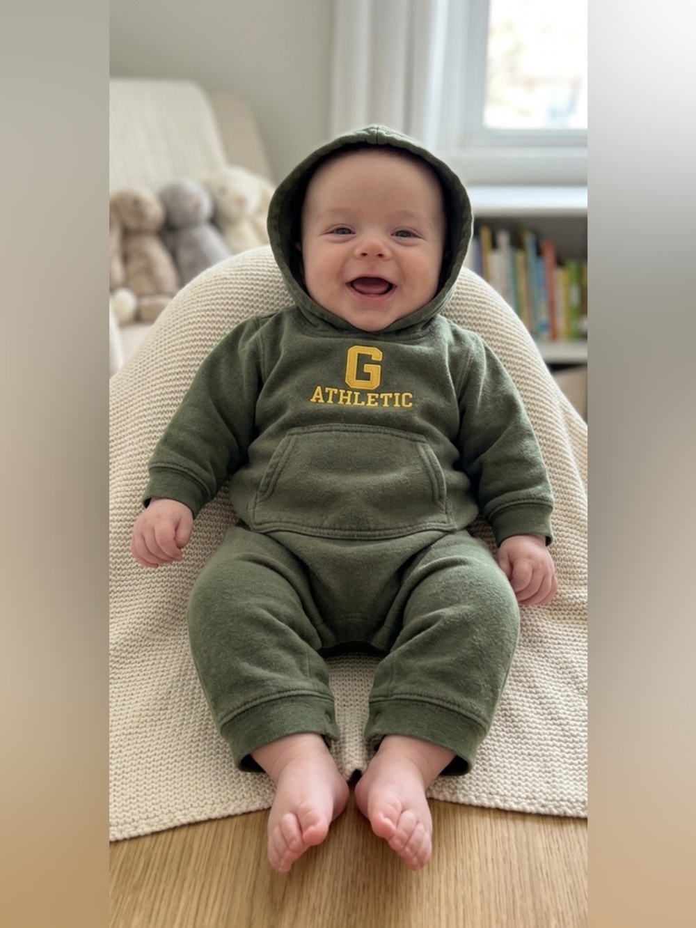 Gap Baby Sweatsuit Green Size 3 months VTG Y2K